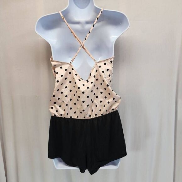 Victoria's Secret Lingerie Teddy Romper Bodysuit Cross Back Slip Size S - Picture 2 of 5